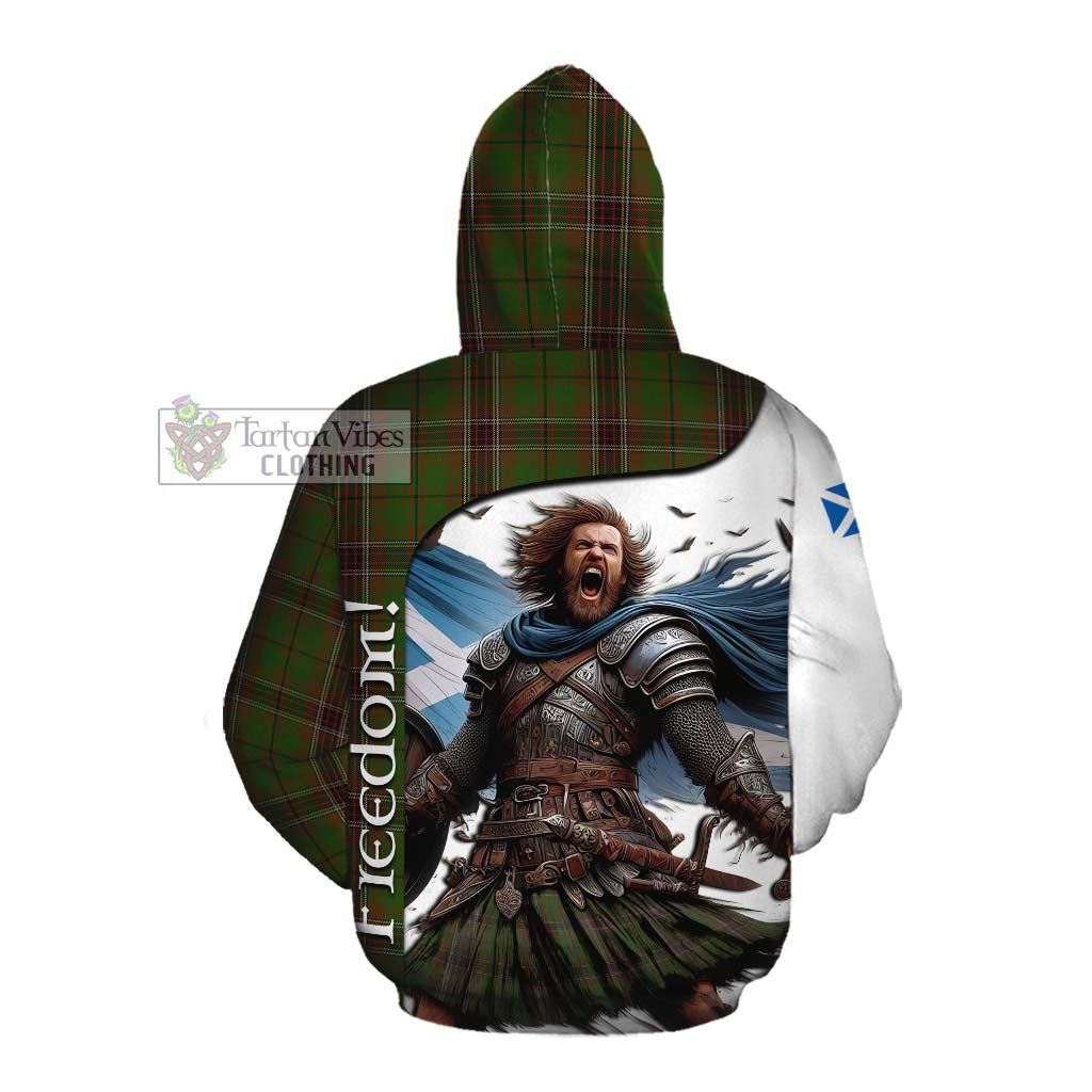 Tartan Vibes Clothing Murphy Crest Tartan Cotton Hoodie Inspired by the Freedom of Scottish Warrior