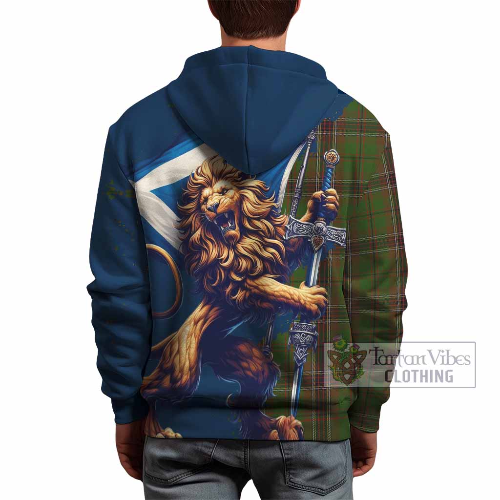 Murphy Tartan Family Crest Hoodie with Scottish Majestic Lion - Tartan Vibes Clothing