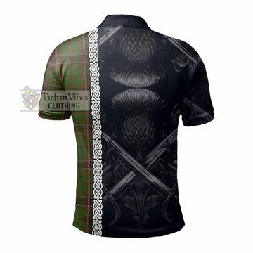 Murphy Tartan Polo Shirt with Family Crest Cross Sword Thistle Celtic Vibes - Tartan Vibes Clothing