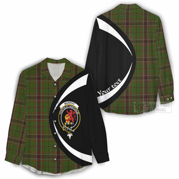 Murphy Tartan Women's Casual Shirt with Family Crest Circle Style - Tartan Vibes Clothing