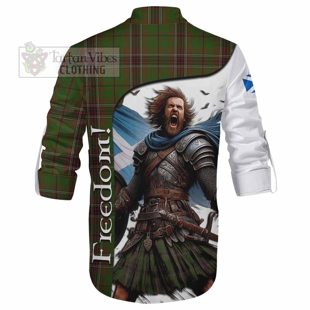 Tartan Vibes Clothing Murphy Crest Tartan Ghillie Kilt Shirt Inspired by the Freedom of Scottish Warrior
