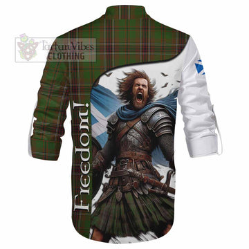 Tartan Vibes Clothing Murphy Crest Tartan Ghillie Kilt Shirt Inspired by the Freedom of Scottish Warrior