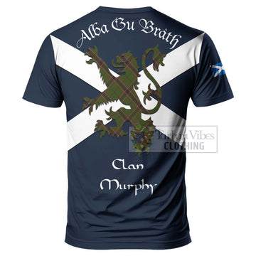 Murphy Tartan Lion Rampant T-Shirt Proudly Display Your Heritage with Alba Gu Brath and Clan Name - Tartan Vibes Clothing