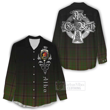 Murphy Tartan Women's Casual Shirt Featuring Alba Gu Brath Family Crest Celtic Inspired - Tartan Vibes Clothing