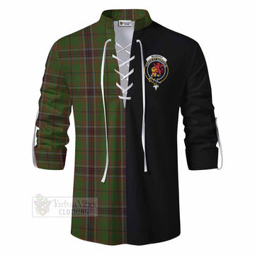 Murphy Tartan Ghillie Kilt Shirt with Family Crest and Half Of Me Style - Tartan Vibes Clothing