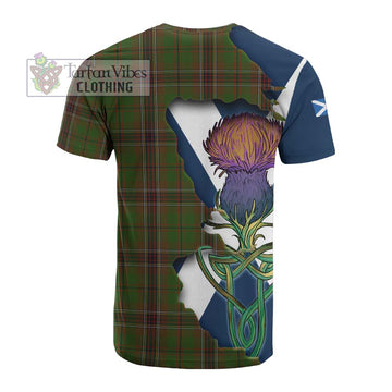 Tartan Vibes Clothing Murphy Tartan Family Crest Cotton T-shirt Scottish Thistle Celtic Inspired