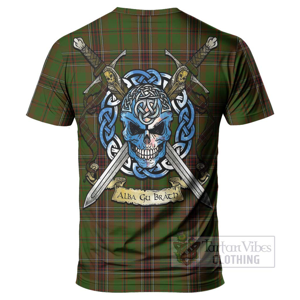 Murphy Tartan T-Shirt with Family Crest Celtic Skull Style - Tartan Vibes Clothing