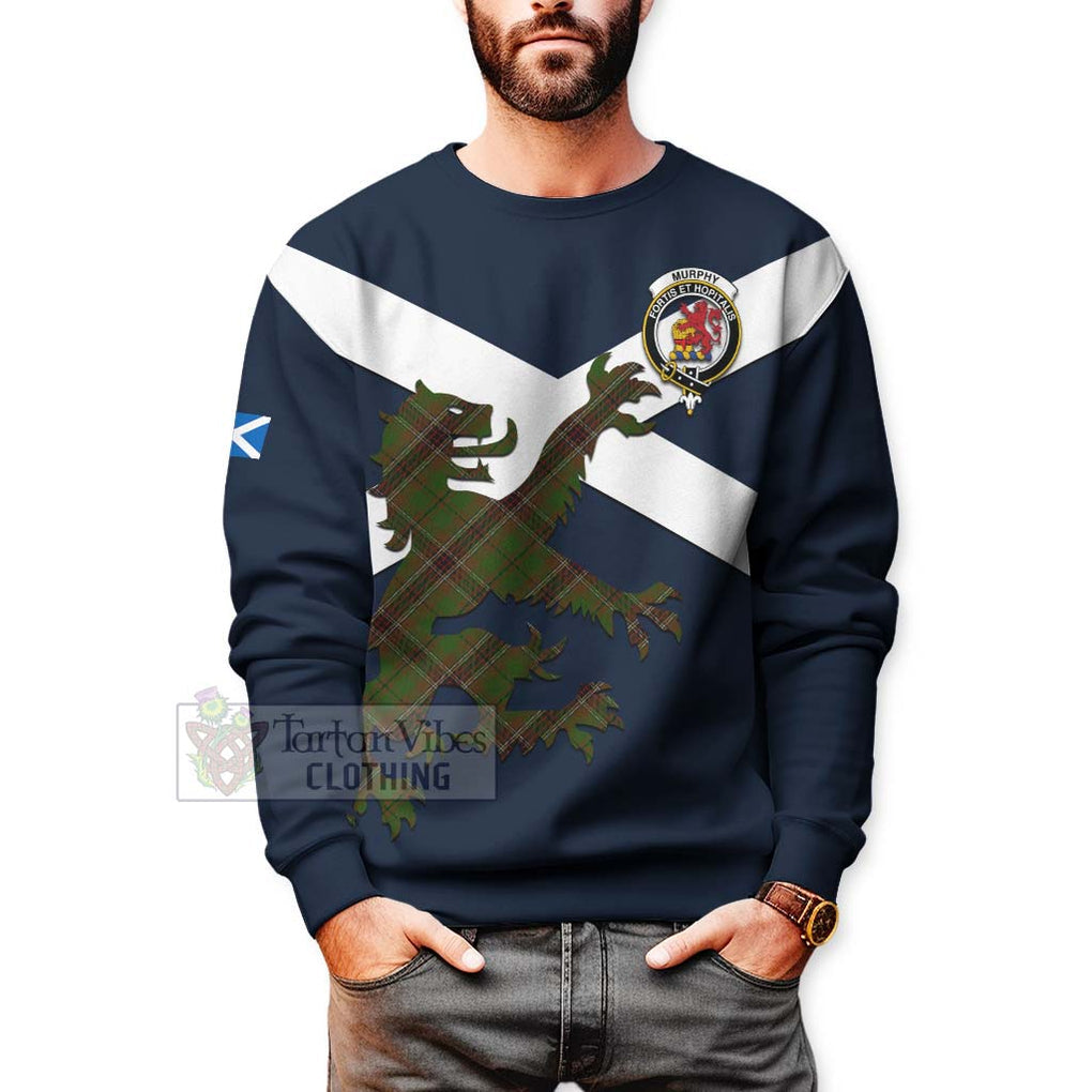 Murphy Tartan Lion Rampant Sweatshirt Proudly Display Your Heritage with Alba Gu Brath and Clan Name - Tartan Vibes Clothing