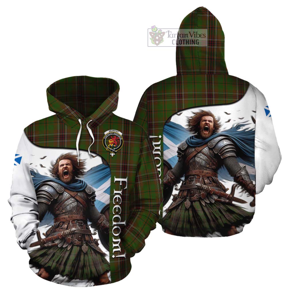 Tartan Vibes Clothing Murphy Crest Tartan Cotton Hoodie Inspired by the Freedom of Scottish Warrior
