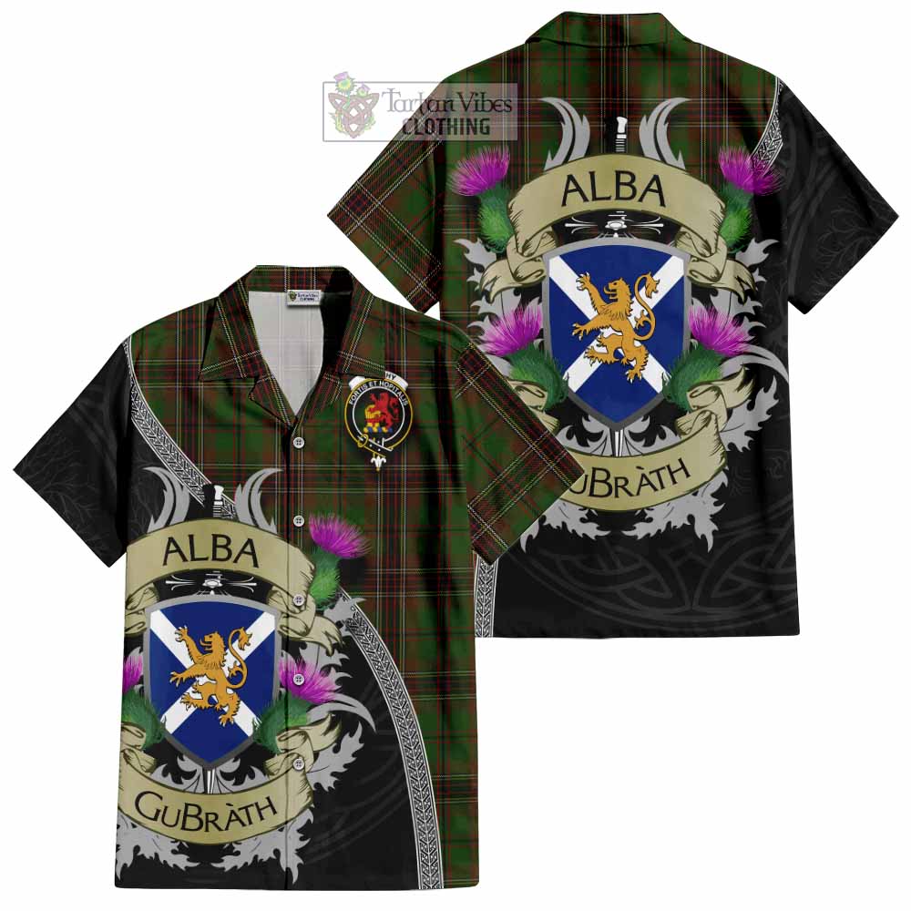 Murphy Tartan Family Crest Hawaiian Shirt Lion Rampant Royal Thistle Shield Celtic Inspired - Tartan Vibes Clothing