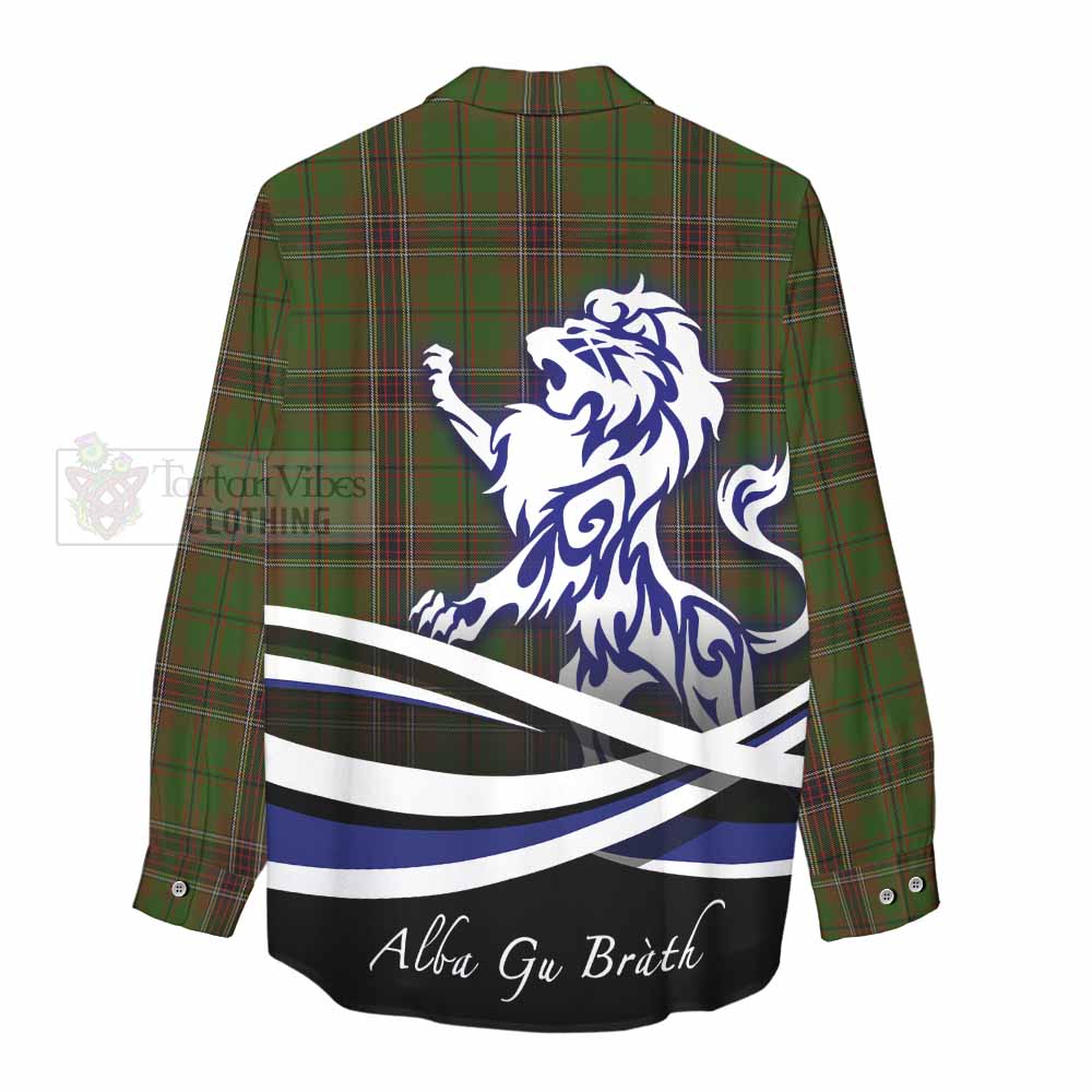 Murphy Tartan Women's Casual Shirt with Alba Gu Brath Regal Lion Emblem - Tartan Vibes Clothing