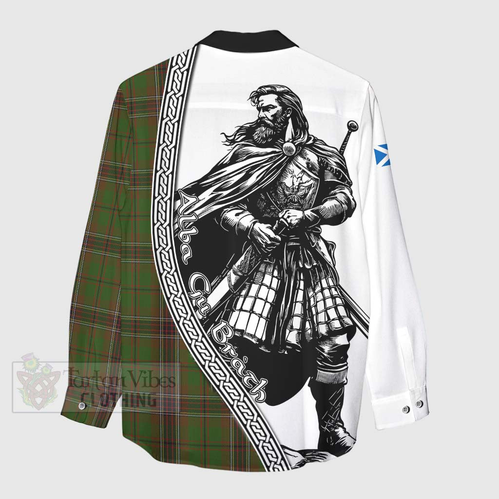 Murphy Tartan Clan Crest Women's Casual Shirt with Highlander Warrior Celtic Style - Tartan Vibes Clothing
