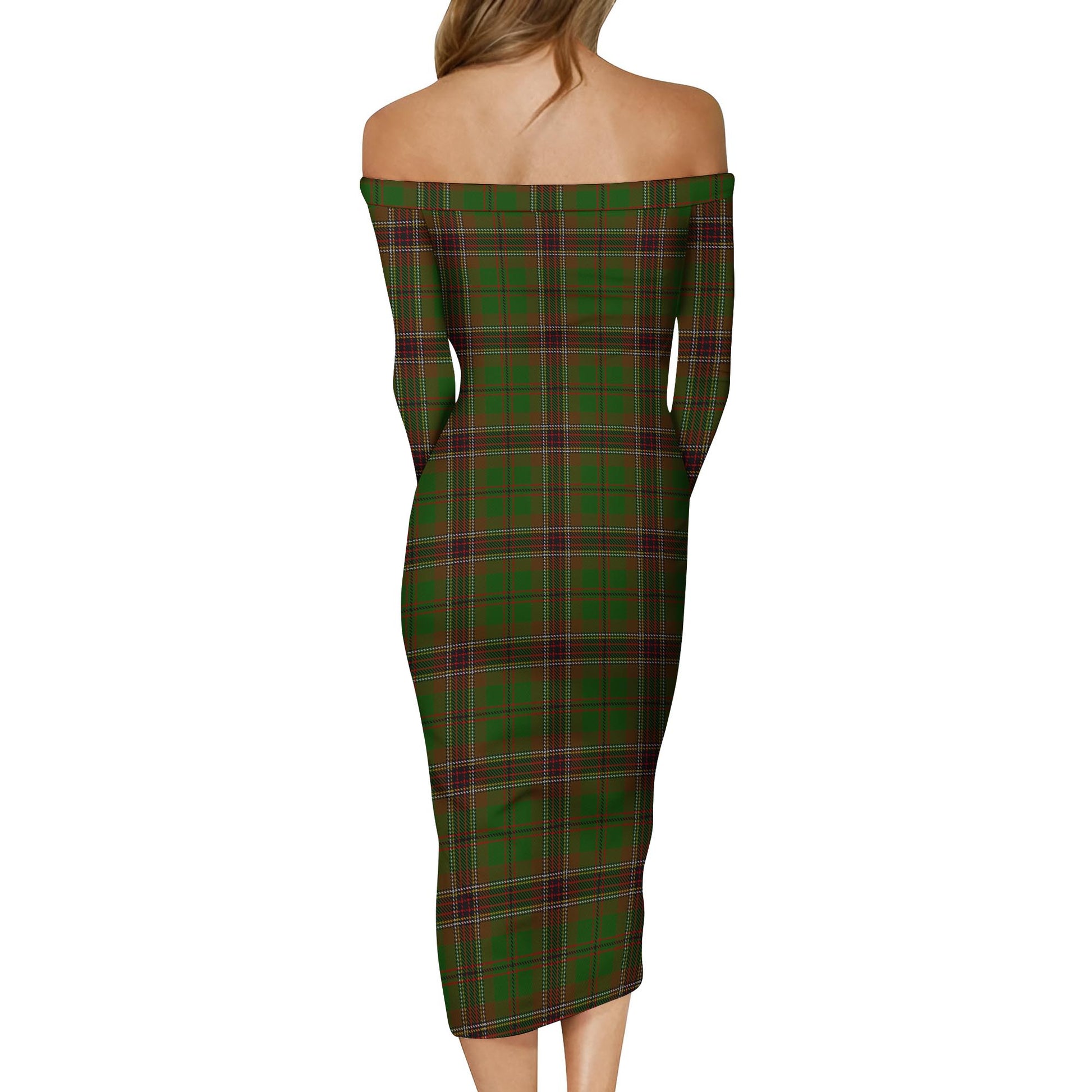 Murphy Tartan Off Shoulder Lady Dress - Tartan Vibes Clothing