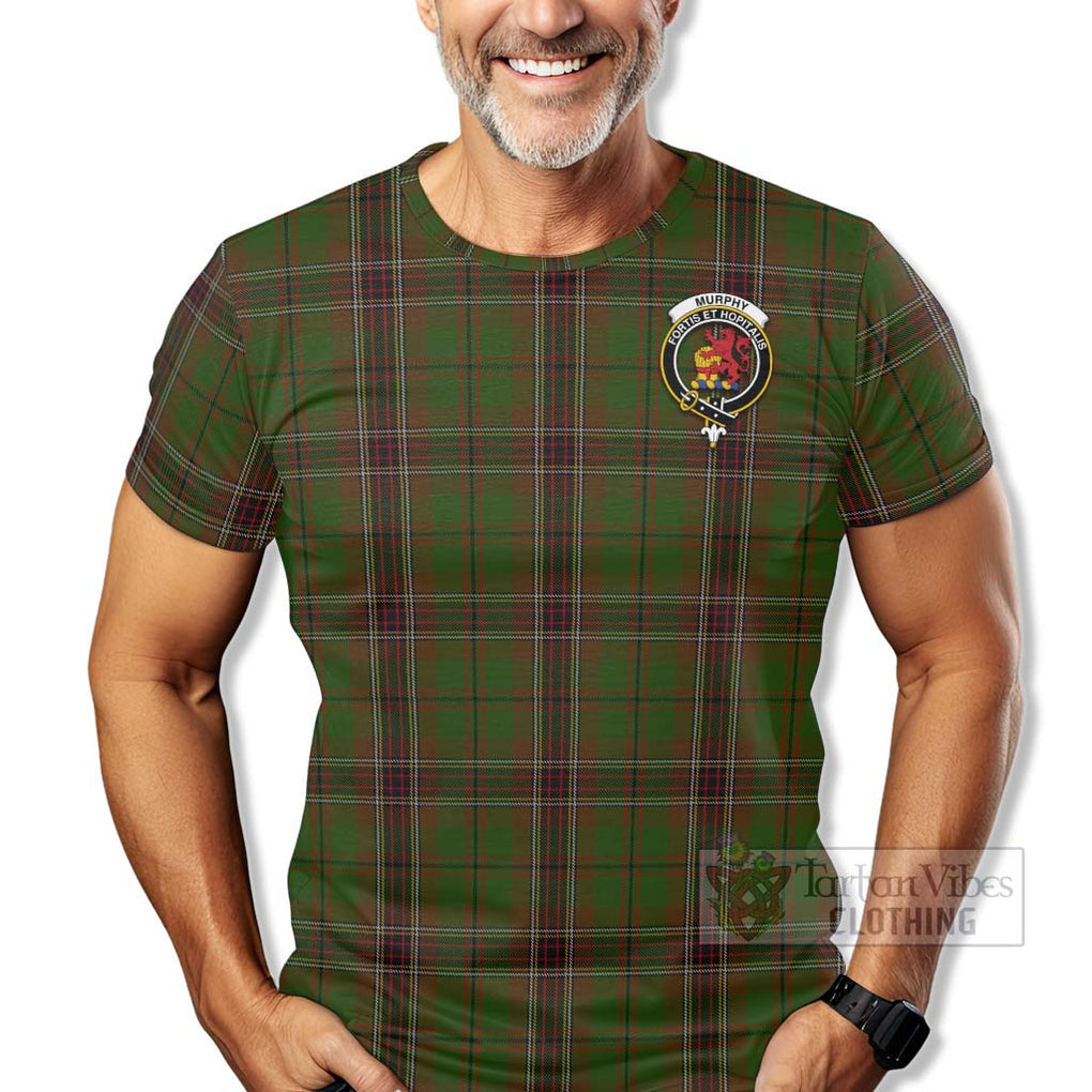 Murphy Tartan T-Shirt with Family Crest Celtic Skull Style - Tartan Vibes Clothing