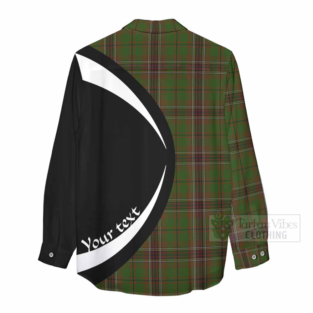 Murphy Tartan Women's Casual Shirt with Family Crest Circle Style - Tartan Vibes Clothing