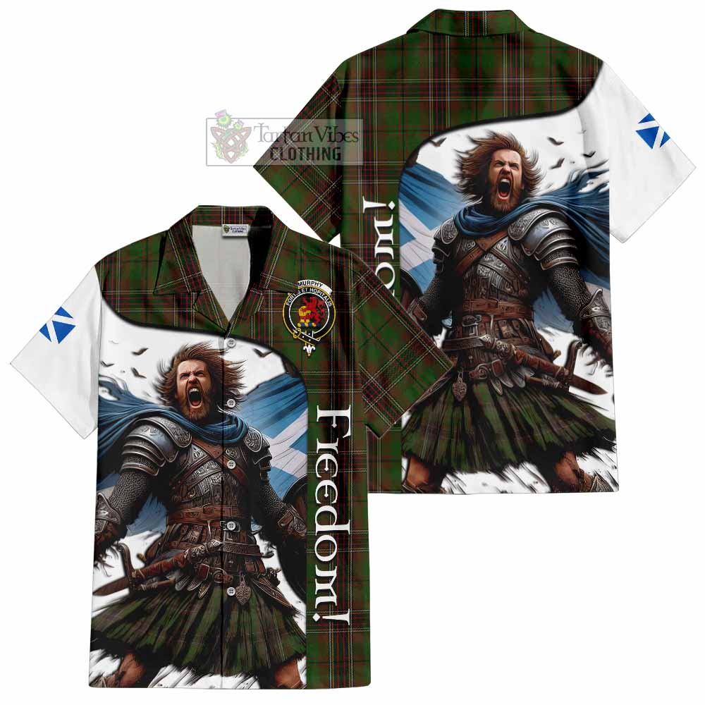Murphy Crest Tartan Hawaiian Shirt Inspired by the Freedom of Scottish Warrior - Tartan Vibes Clothing