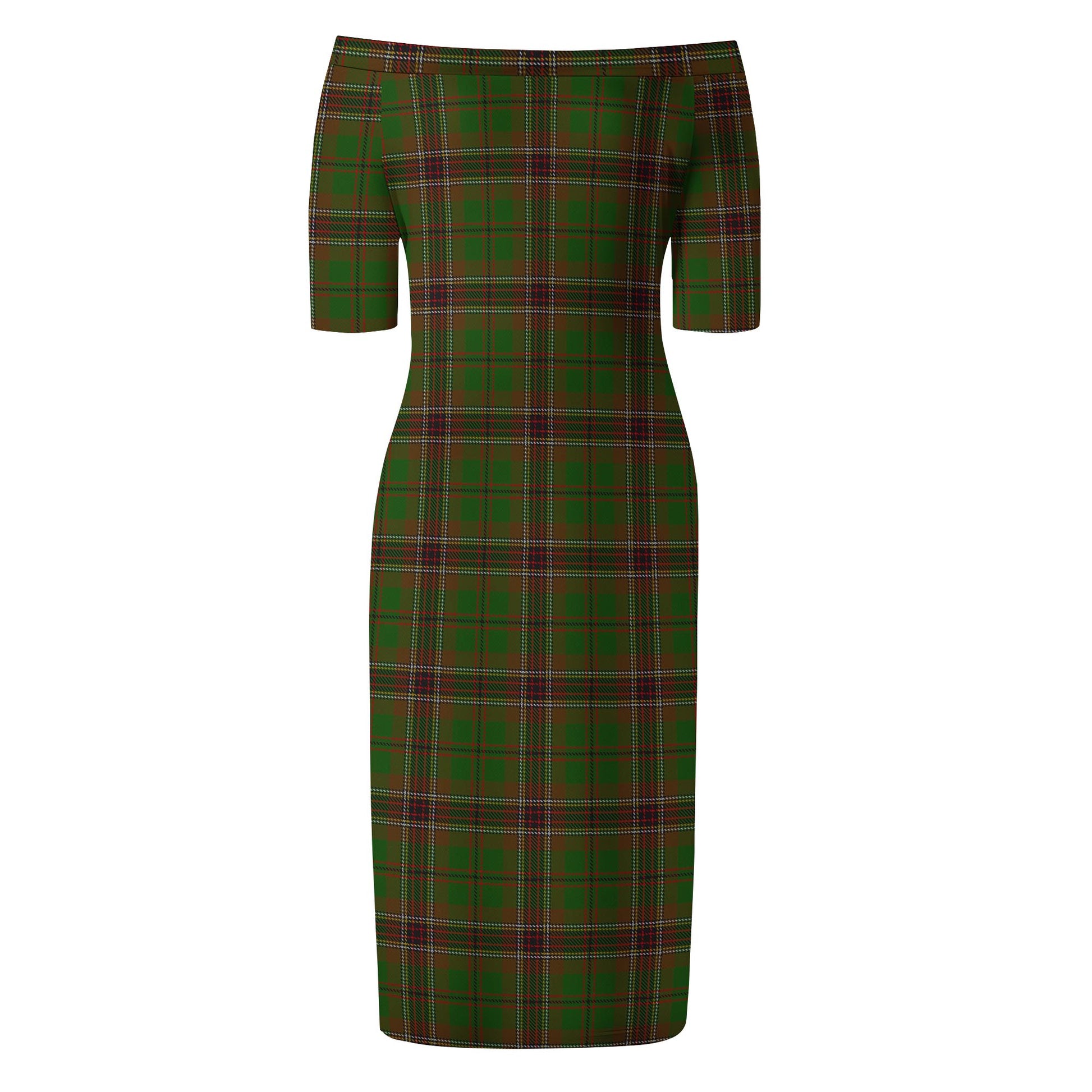 Murphy Tartan Off Shoulder Lady Dress - Tartan Vibes Clothing
