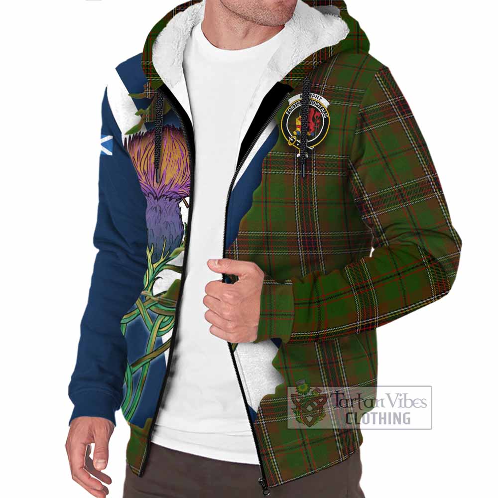 Murphy Tartan Family Crest Sherpa Hoodie Scottish Thistle Celtic Inspired - Tartan Vibes Clothing