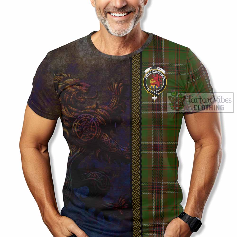 Murphy Tartan Family Crest T-Shirt Alba Gu Brath Be Brave Lion Ancient Style - Tartan Vibes Clothing