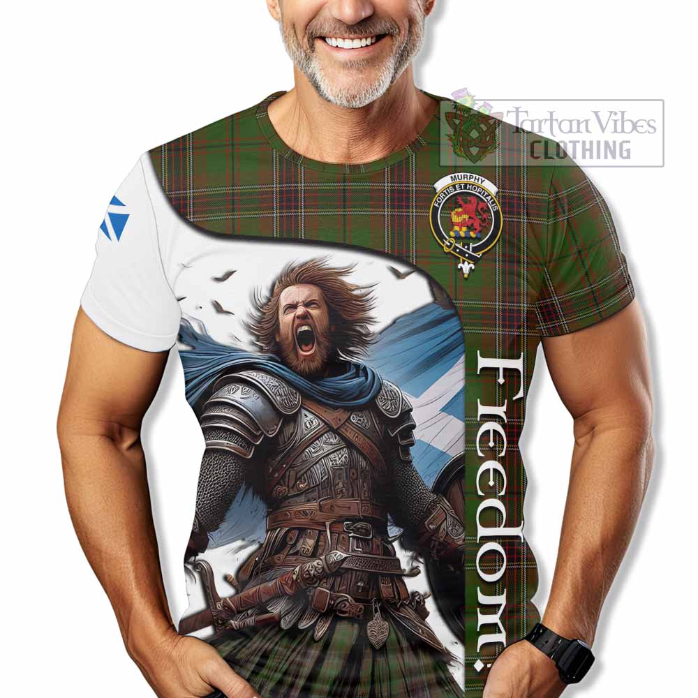 Murphy Crest Tartan T-Shirt Inspired by the Freedom of Scottish Warrior - Tartan Vibes Clothing