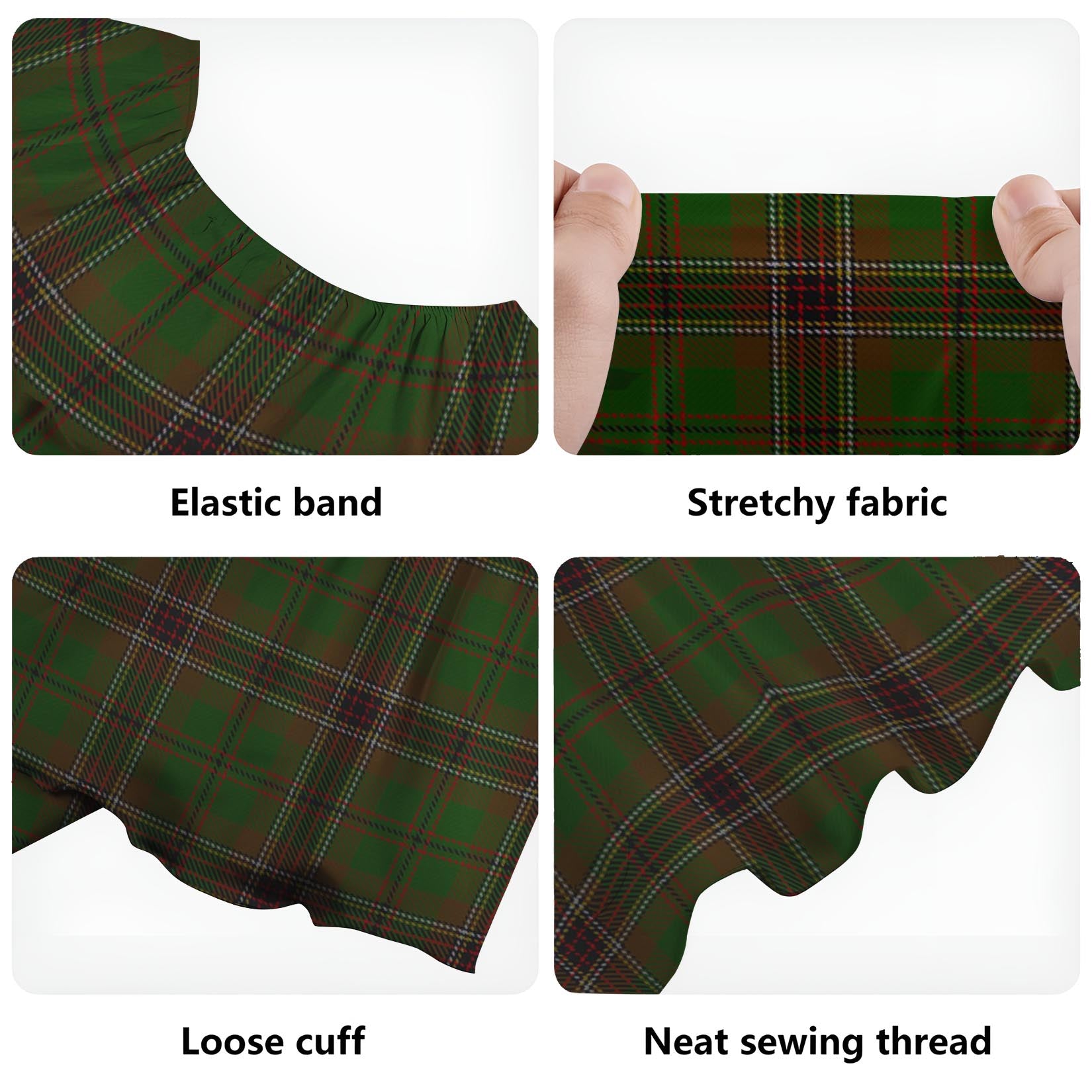 Murphy Tartan Off Shoulder Long Dress - Tartan Vibes Clothing