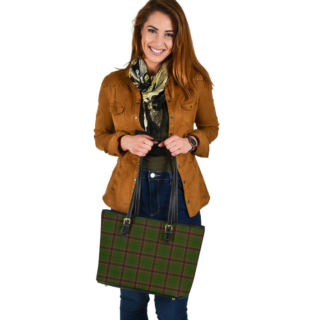 Murphy Tartan Leather Tote Bag - Tartan Vibes Clothing