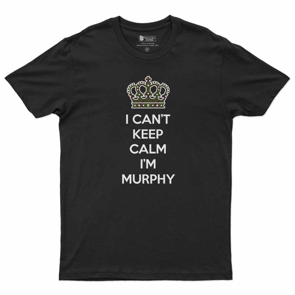 Murphy Can't Keep Calm Men's T-Shirt Black - Tartan Vibes Clothing