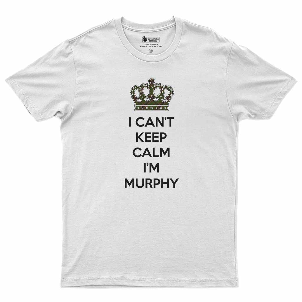 Murphy Can't Keep Calm Men's T-Shirt White - Tartan Vibes Clothing