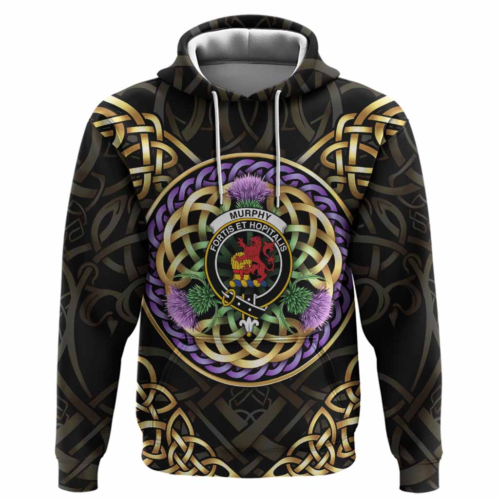 Murphy Clan Crest Hoodie Celtic Scottish Thistle Pullover Hoodie - Tartan Vibes Clothing