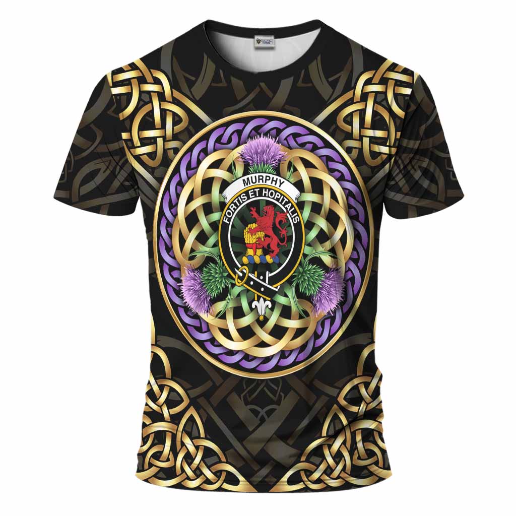Murphy Clan Crest T-Shirt Celtic Scottish Thistle
