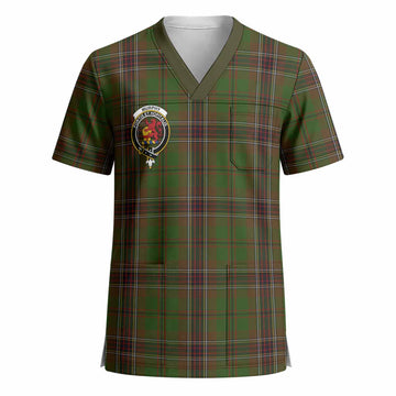 Murphy Crest Tartan Scrub Top - Tartan Vibes Clothing