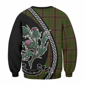 Murphy Family Crest Tartan Sweatshirt Alba Thistle Inspired - Tartan Vibes Clothing