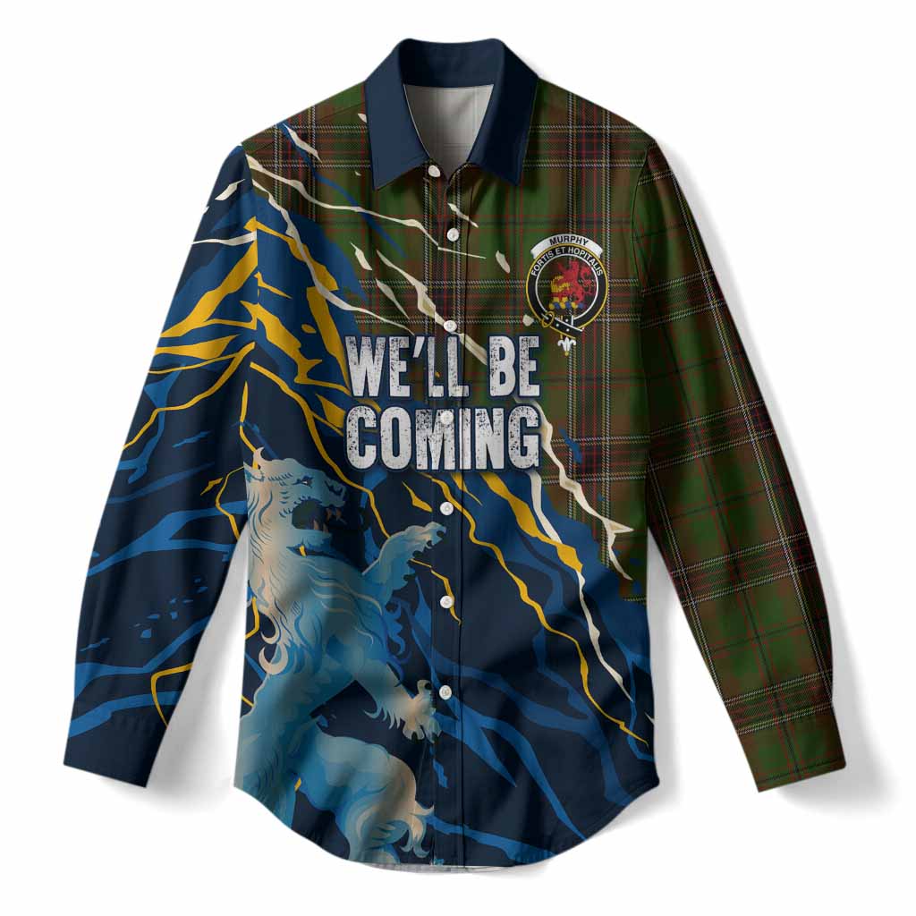 Murphy Scotland Tartan Women Casual Shirt WC2026 Football - We'll Be Coming