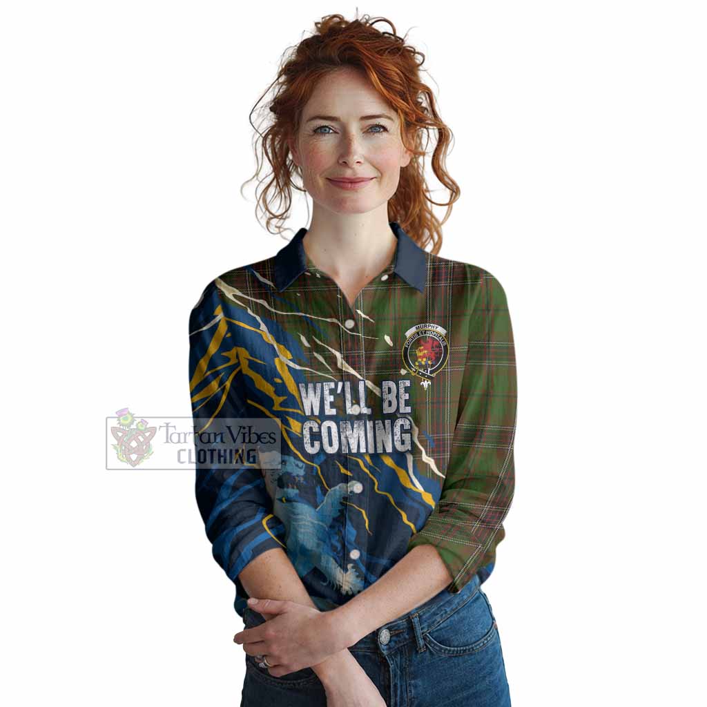 Murphy Scotland Tartan Women Casual Shirt WC2026 Football - We'll Be Coming