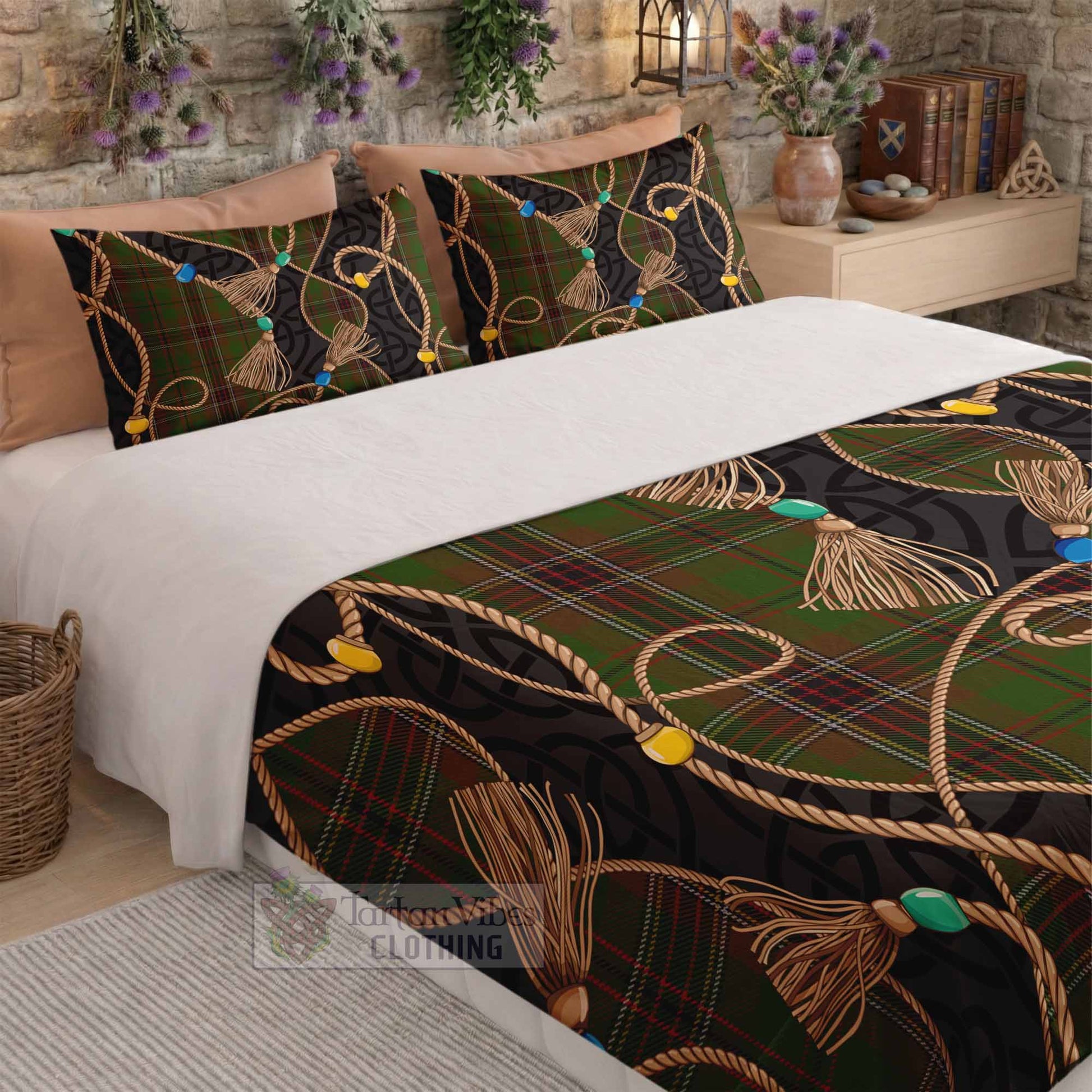 Murphy Scottish Tartan Twisted Ropes Stylized Bedding Set - Tartan Vibes Clothing