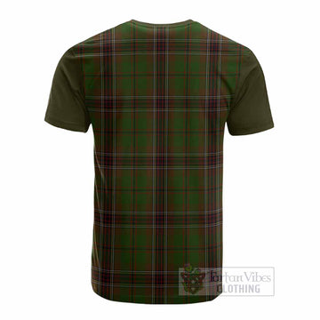 Murphy Tartan Accent Cotton T-shirt with Family Crest