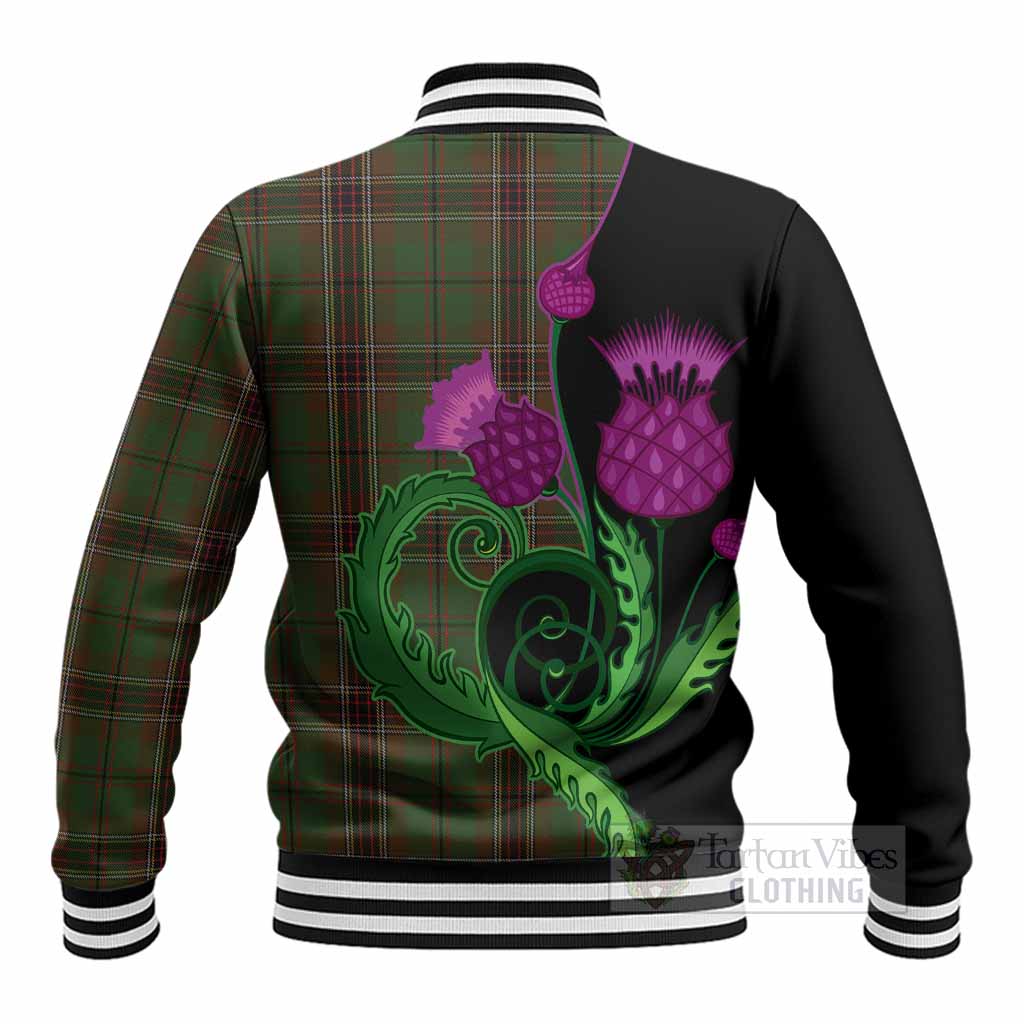 Murphy Tartan Baseball Jacket Traditional Scottish Thistle - Tartan Vibes Clothing