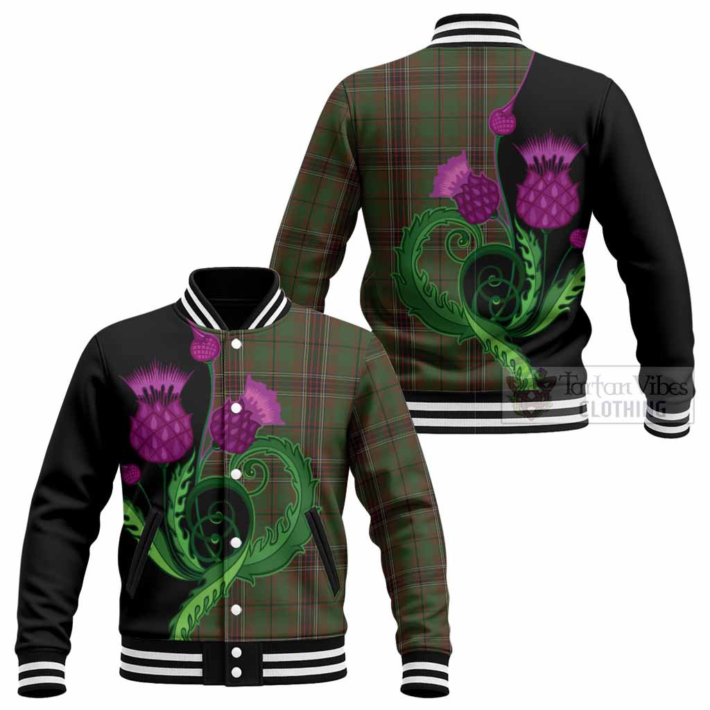 Murphy Tartan Baseball Jacket Traditional Scottish Thistle - Tartan Vibes Clothing