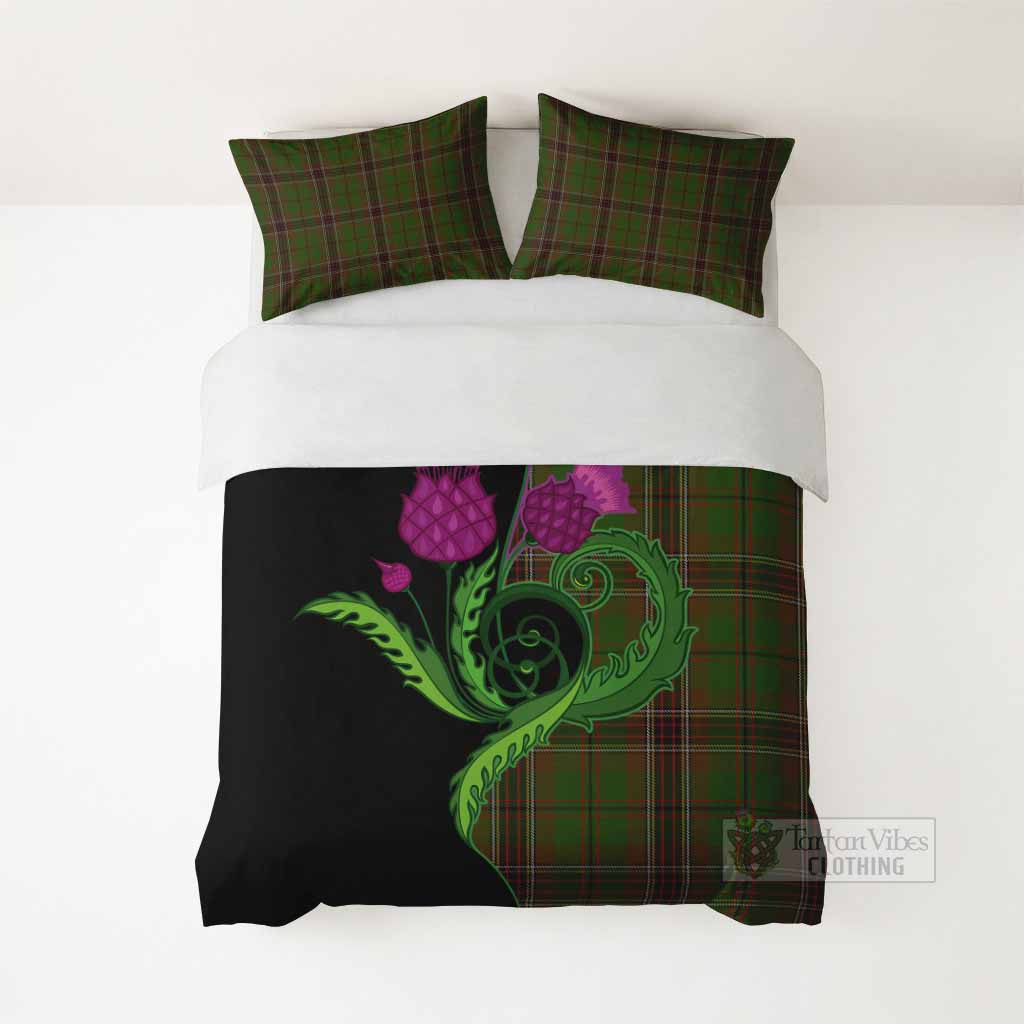 Murphy Tartan Bedding Set Traditional Scottish Thistle - Tartan Vibes Clothing