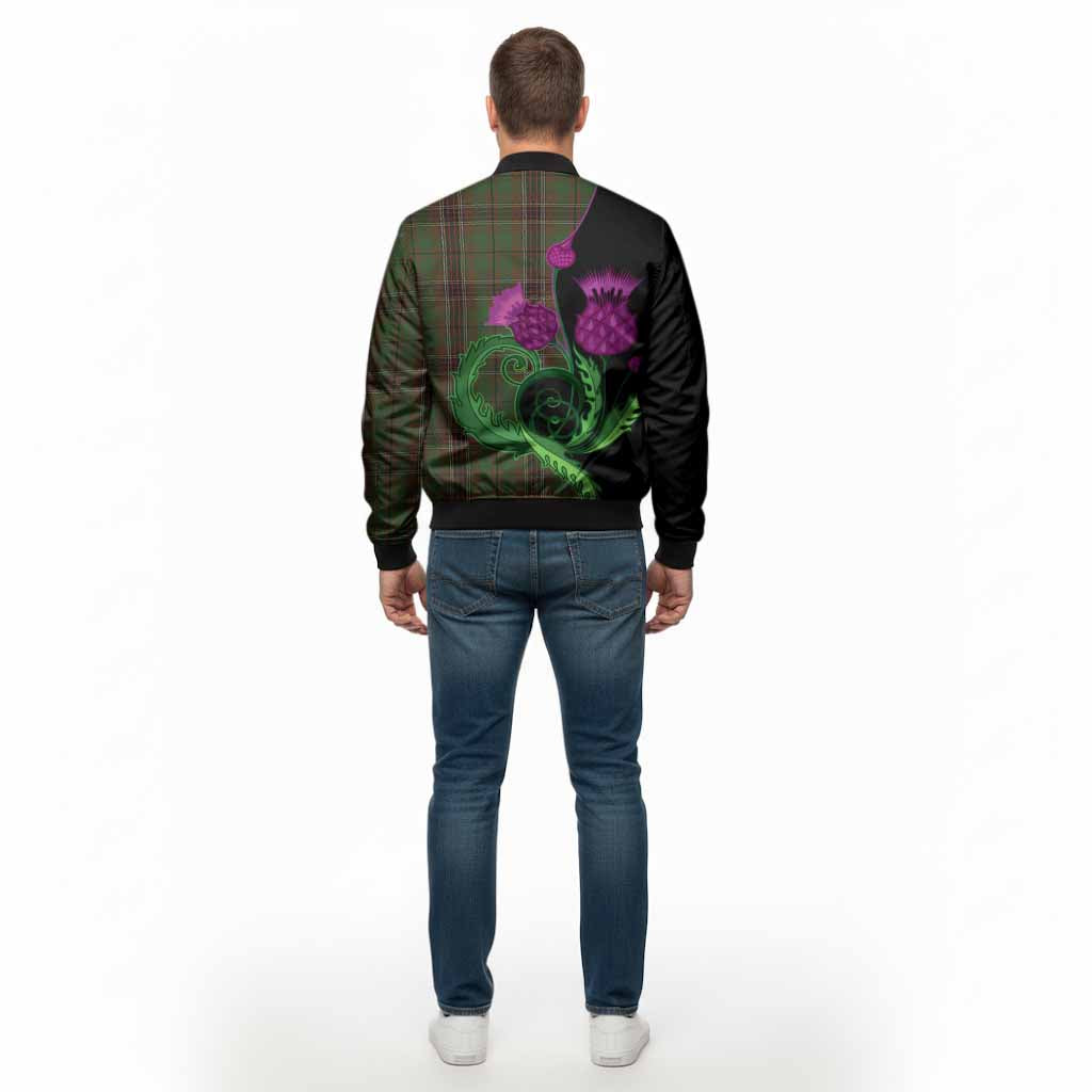Murphy Tartan Bomber Jacket Traditional Scottish Thistle - Tartan Vibes Clothing