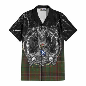 Murphy Tartan Crest Cotton Hawaiian Shirt Celtic Odin's Raven Legacy