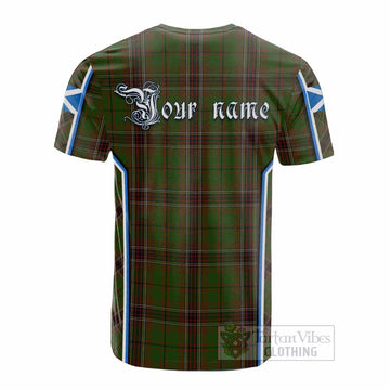 Murphy Tartan Crest Cotton T-shirt Scotland Coat of Arm Flag Style