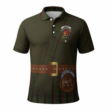 Murphy Tartan Crest Polo Shirt Kilt Costume Style