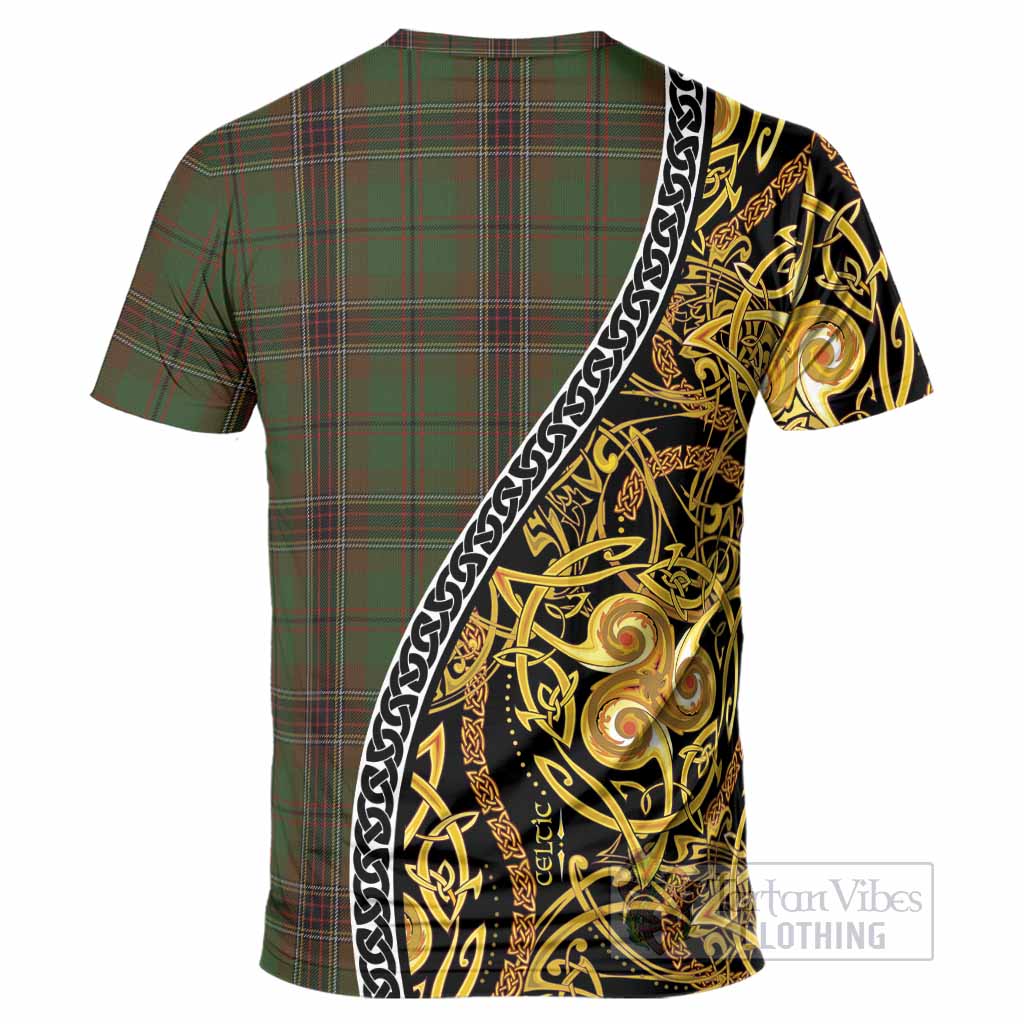 Murphy Tartan Crest T-Shirt Celtic Knot and Triple Trickle Spiral Symbols