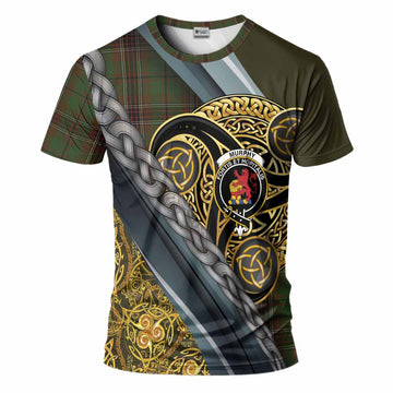Murphy Tartan Crest T-Shirt Scottish Triskele Celtic