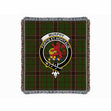 Murphy Tartan Crest Woven Blanket M 51 x 60 inches 130 x 150cm - Tartan Vibes Clothing