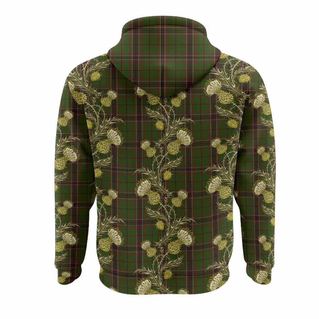 Murphy Tartan Hoodie Seamless Scottish Thistle Flowers