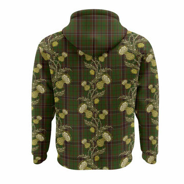 Murphy Tartan Hoodie Seamless Scottish Thistle Flowers