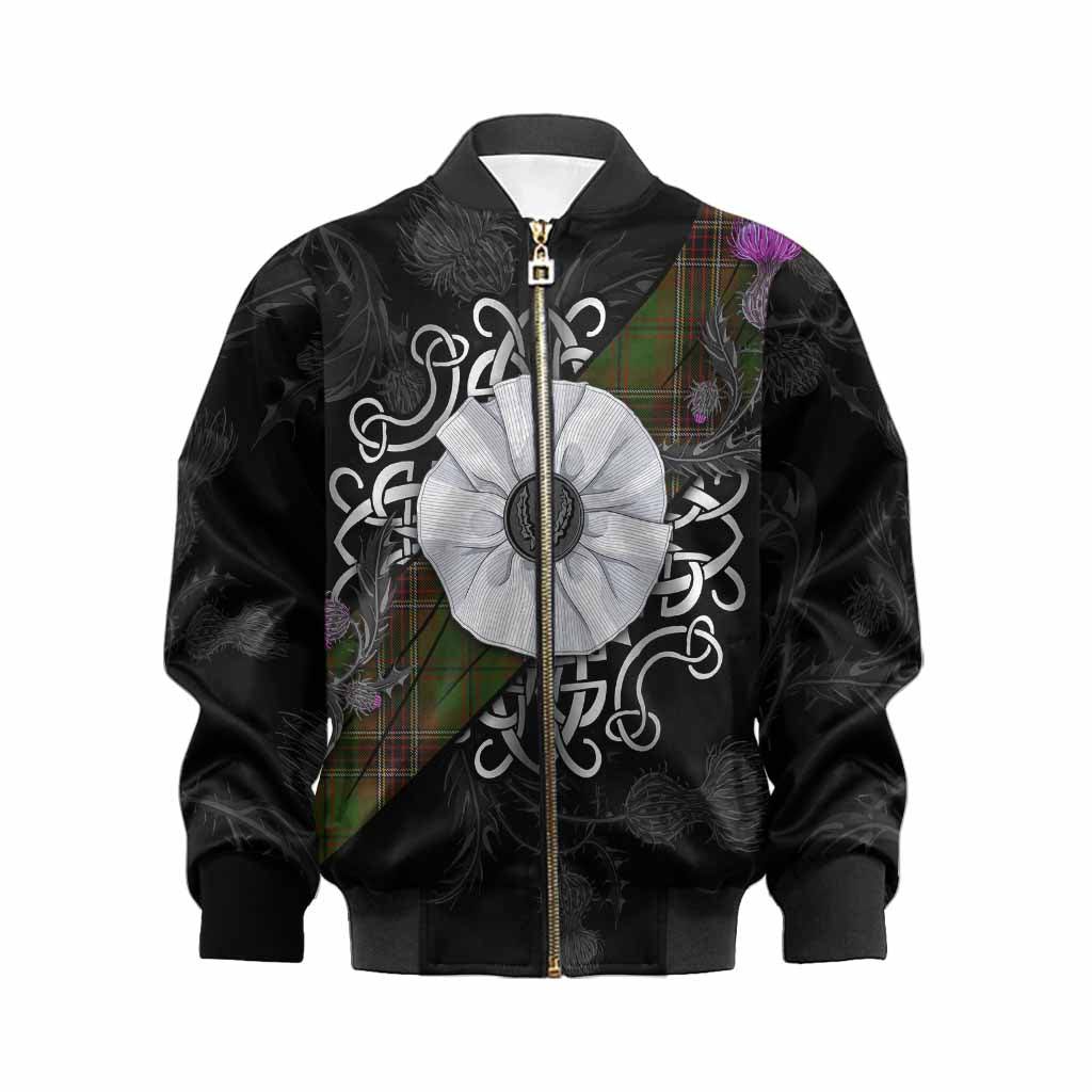 Murphy Tartan Kid Bomber Jacket Jacobite White Rose Kid XS - Tartan Vibes Clothing