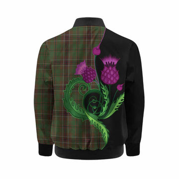 Murphy Tartan Kid Bomber Jacket Traditional Scottish Thistle